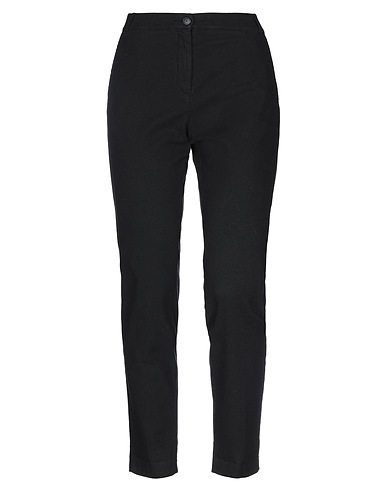 MANILA GRACE Casual trouser Black 97% Cotton, 3% Elastane