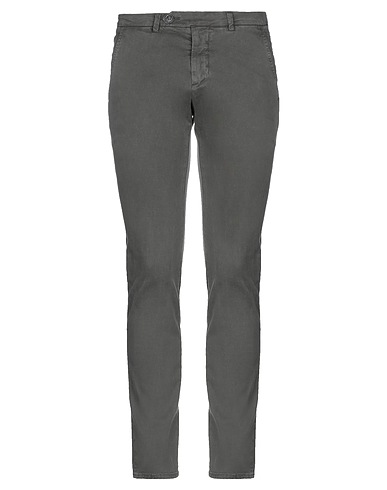 ROŸ ROGER'S Casual trouser Military green 97% Cotton, 3% Elastane