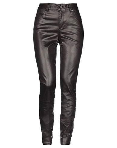 LIU •JO Casual pants Dark brown 67% Cotton, 30% Polyester, 3% Elastane