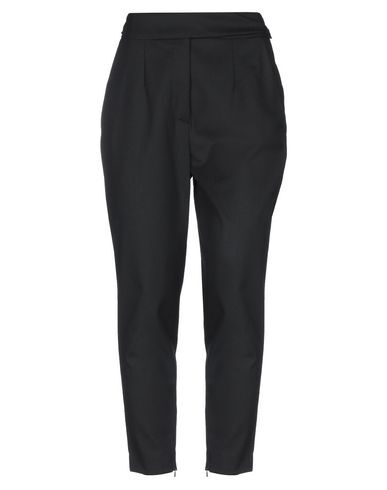 Merci .., Woman Pants Black Size 6 Polyester, Virgin Wool, Elastane