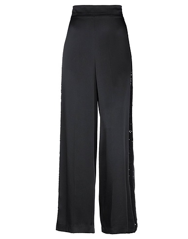 CLIPS Casual pants Black 82% Acetate, 18% Viscose, Polyester, Polyamide