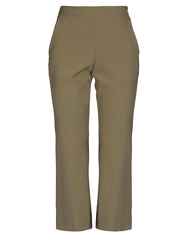 MALÌPARMI Casual pants Military green 88% Polyamide, 12% Elastane