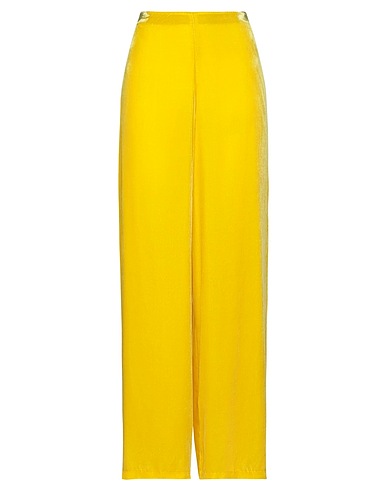 MALÌPARMI Pantalone Giallo 82% Viscosa, 18% Seta