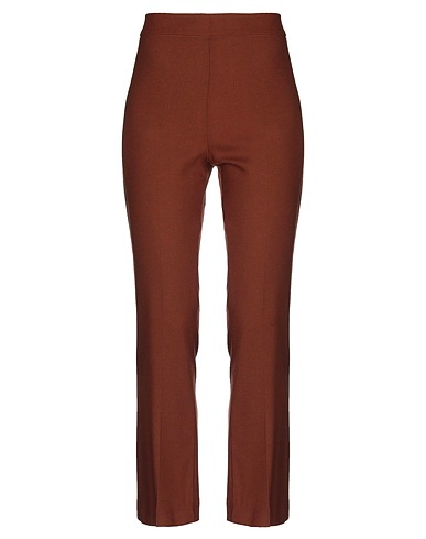 MANILA GRACE Pantalone Marrone 81% Viscosa, 18% Lana, 1% Elastan