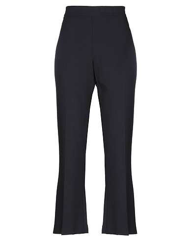 MANILA GRACE Casual trouser Black 81% Viscose, 18% Wool, 1% Elastane
