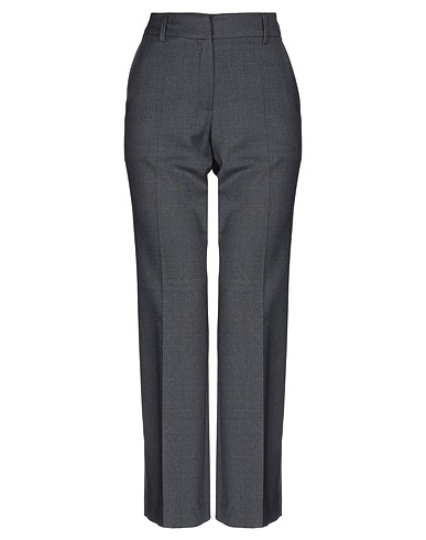TRUE ROYAL Casual trouser Charcoal 53% Polyester, 43% Virgin Wool, 4% Elastane