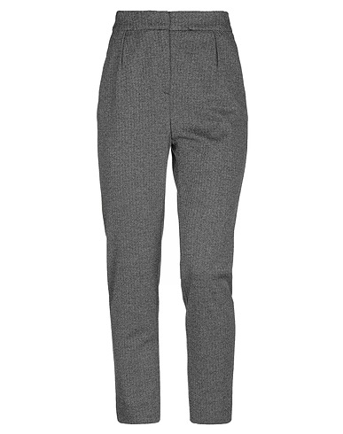 19.70 NINETEEN SEVENTY Casual trouser Lead 76% Polyester, 16% Cotton, 6% Polyamide, 2% Elastane, Corozo