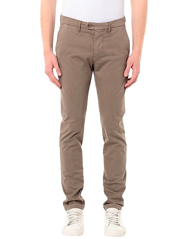 OAKS Casual trouser Khaki 97% Cotton, 3% Elastane