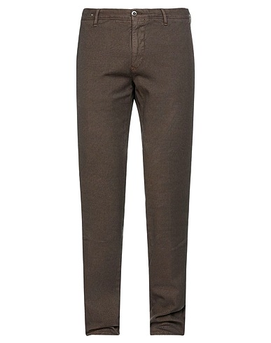 INCOTEX Casual trouser Brown 98% Cotton, 2% Elastane