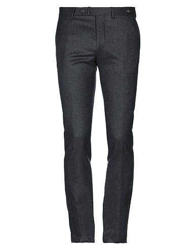 TAGLIATORE Casual trouser Charcoal 100% Super 120s Wool