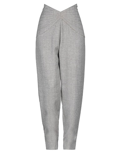 SUPER BLOND Casual trouser Brown 100% Wool
