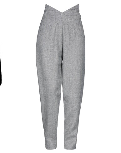 SUPER BLOND Casual pants Grey 100% Wool