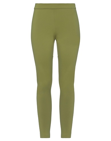 LIVIANA CONTI Leggings Vert militaire 91% Polyamide, 9% Élasthanne