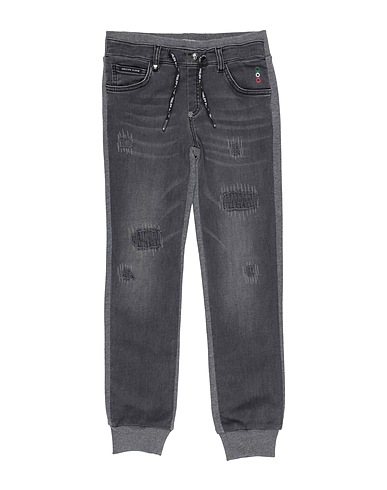 PHILIPP PLEIN Casual trouser Grey 98% Cotton, 2% Elastane