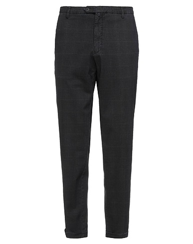 MICHAEL COAL Casual pants Charcoal 98% Cotton, 2% Elastane