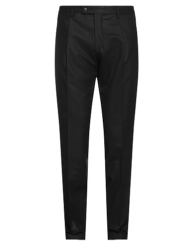 MICHAEL COAL パンツ ブラック バージンウール 70% / ナイロン 25% / カシミヤ 5%