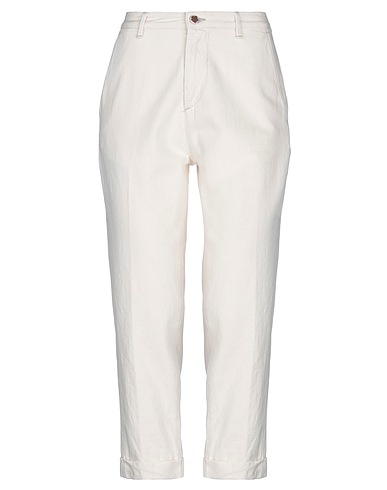 CARE LABEL Casual trouser Ivory 100% Cotton