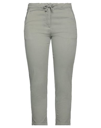 SEMICOUTURE Pantalone Verde salvia 98% Cotone, 2% Elastan