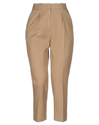 DONDUP Pantalone Khaki 72% Cotone, 26% Lino, 2% Elastan