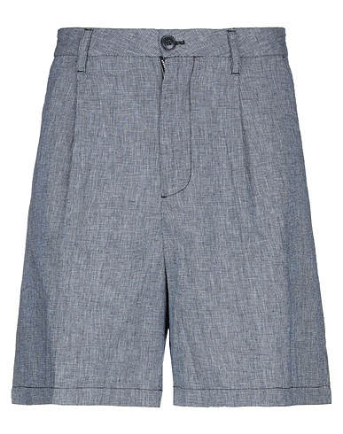 ARMANI EXCHANGE Shorts & Bermuda Midnight blue 55% Linen, 45% Cotton