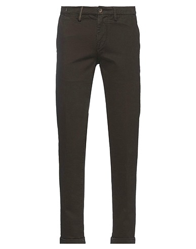 RE_HASH Casual trouser Chocolate brown 97% Cotton, 3% Elastane