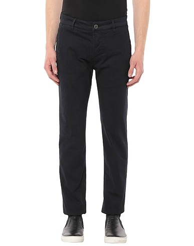CAMOUFLAGE AR AND J. Casual trouser Midnight blue 97% Cotton, 3% Elastane