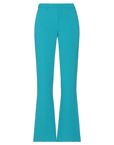 SEVENTY VENEZIA Casual trouser Turquoise 84% Polyester, 11% Viscose, 5% Elastane