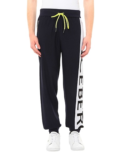 ICEBERG Casual pants Midnight blue 100% Virgin Wool, Polyamide, Elastane