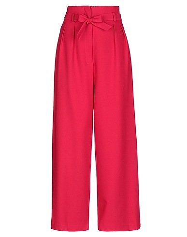ROSÉ A POIS Casual trouser Fuchsia 77% Polyester, 17% Viscose, 6% Elastane