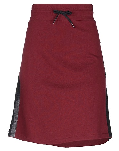 SUN 68 Mini skirt Burgundy 80% Cotton, 20% Viscose