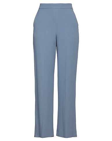 MALÌPARMI Casual pants Light blue 71% Acetate, 29% Viscose