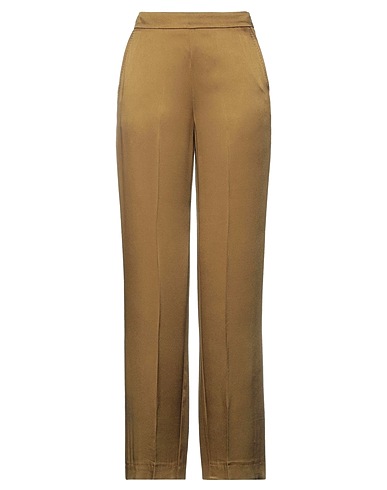 MALÌPARMI Casual pants Military green 71% Acetate, 29% Viscose