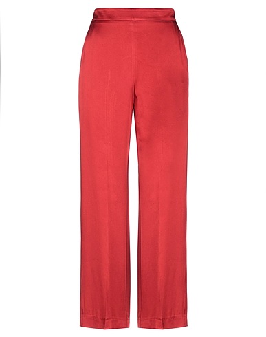 MALÌPARMI Pantalone Rosso 71% Acetato, 29% Viscosa