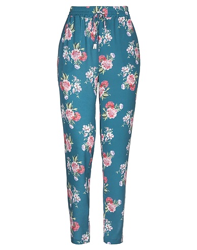 LIU •JO Casual trouser Deep teal 96% Polyester, 4% Elastane