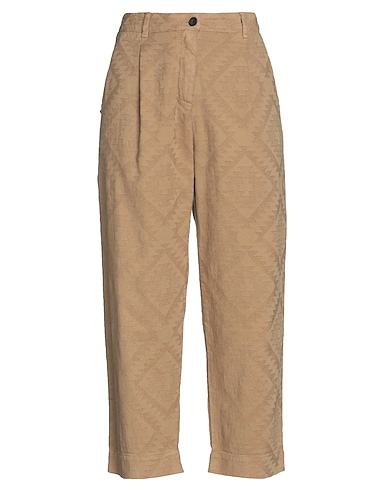 WHITE SAND Casual trouser Sand 89% Cotton, 8% Polyester, 3% Elastane