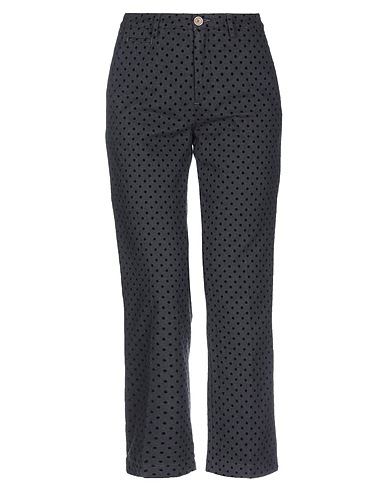 40WEFT Casual trouser Black 69% Cotton, 20% Acrylic, 10% Other Fibres, 1% Elastane