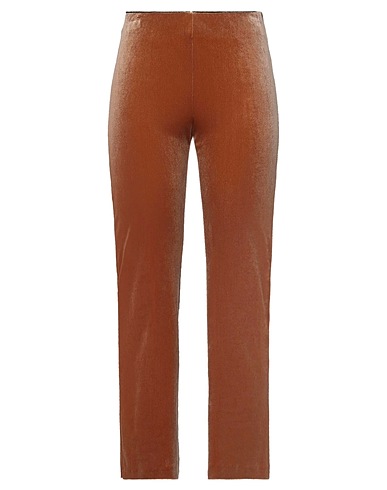 19.70 NINETEEN SEVENTY Casual trouser Tan 94% Polyester, 6% Elastane