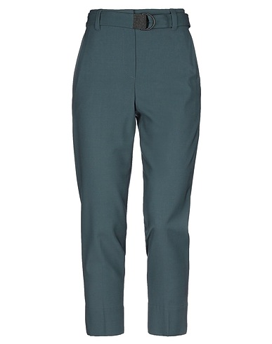 BRUNELLO CUCINELLI Casual pants Dark green 95% Virgin Wool, 5% Elastane