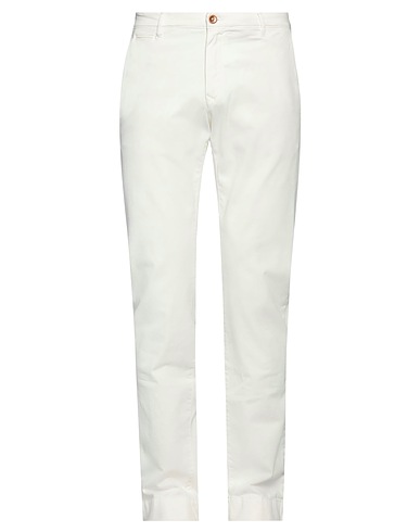 HAND PICKED パンツ ホワイト コットン 98% / ポリウレタン 2%