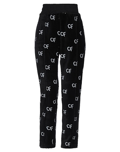 CHIARA FERRAGNI Casual pants Black 80% Cotton, 20% Polyester