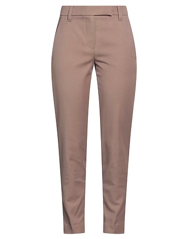 BRUNELLO CUCINELLI Casual trouser Brown 97% Cotton, 3% Elastane