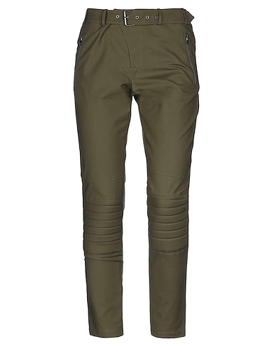 MOSCHINO Casual trouser Military green 95% Cotton, 5% Other Fibres