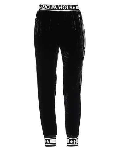 DOLCE&GABBANA Casual trouser Black 82% Viscose, 18% Silk, Elastane