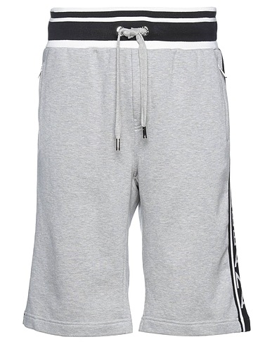 DOLCE&GABBANA Shorts & Bermuda Light grey 100% Cotton, Silk, Elastane