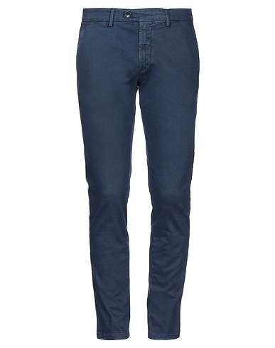 FRANKIE MORELLO Casual trouser Midnight blue 97% Cotton, 3% Elastane