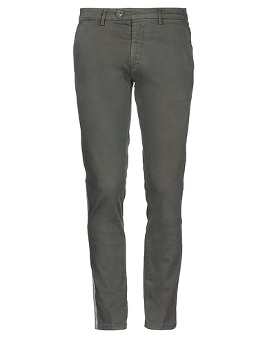 FRANKIE MORELLO Casual trouser Military green 97% Cotton, 3% Elastane