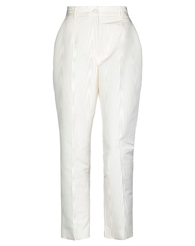 DOLCE&GABBANA Casual pants Ivory 100% Silk