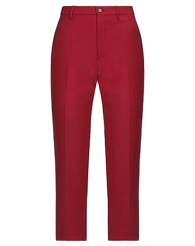 BERWICH Casual pants Brick 53% Polyester, 44% Virgin Wool, 3% Elastane