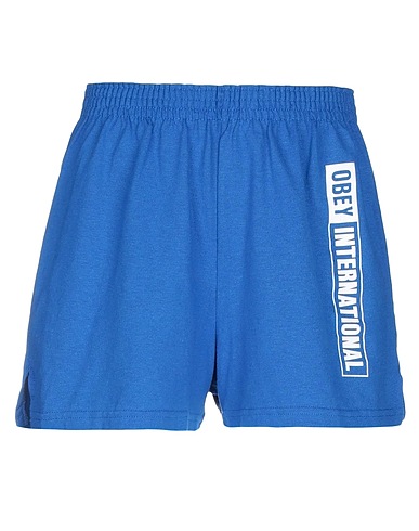 OBEY Shorts & Bermuda Bright blue 100% Cotton