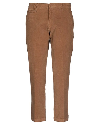 GABARDINE Casual trouser Camel 98% Cotton, 2% Elastane